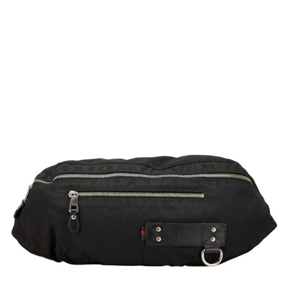 Gucci Abbey Sherry Line Body Bag/Waist Bag 246409 in Black and Multicolor Can... - Picture 1 of 11
